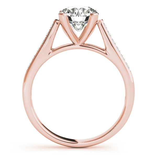Sleek Cathedral Solitaire Engagement Ring VS F 1.75 Carat Round Cut Lab Grown Diamond 14K Solid Gold - Image 6