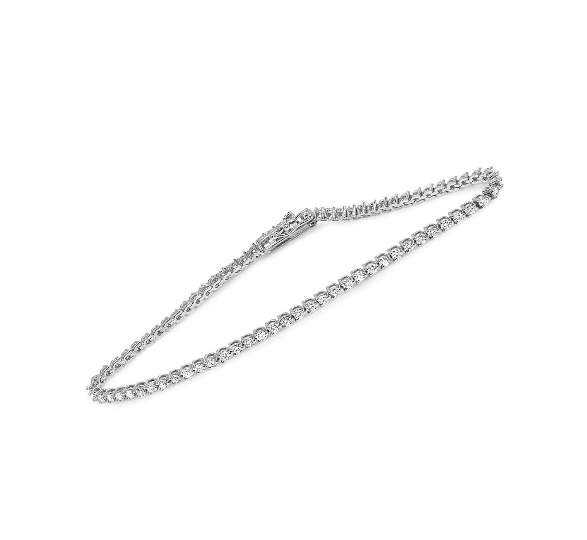 Tennis Bracelet Natural Diamonds I1/SI1/VS1 14k White Yellow Rose Gold 3.50Ct Prong Set 7.00Inch - Image 4
