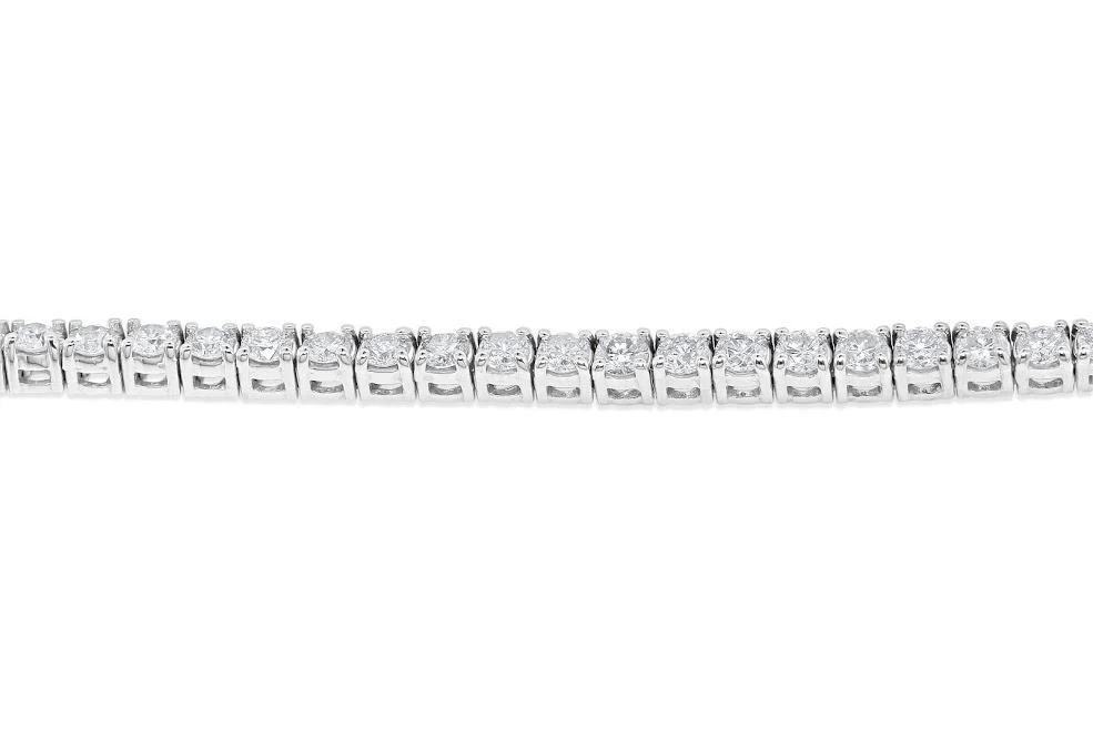 Tennis Bracelet I1/SI1/VS1/VVS1 Natural Diamonds 4.00Ct 14k Solid Gold Prong Set 7.00Inch - Image 10