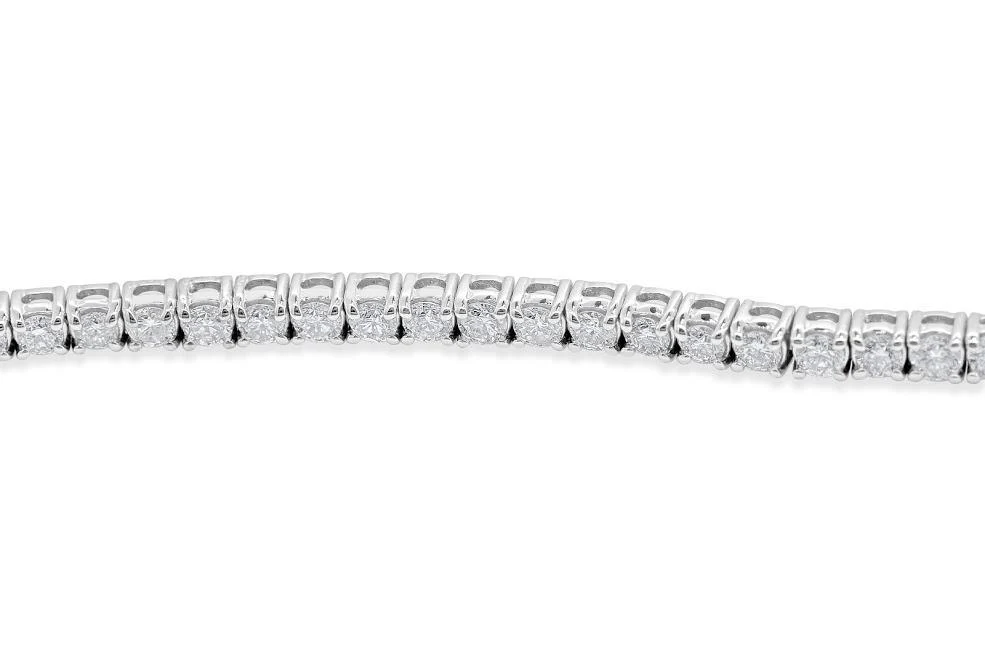 Tennis Bracelet I1/SI1/VS1/VVS1 Natural Diamonds 4.00Ct 14k Solid Gold Prong Set 7.00Inch - Image 5