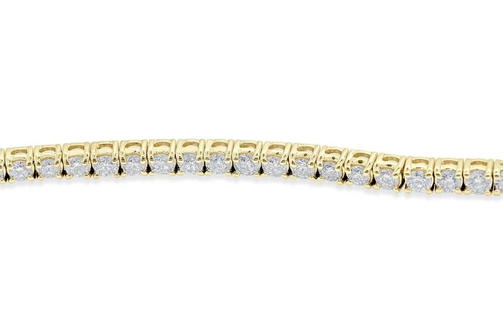 Tennis Bracelet I1/SI1/VS1/VVS1 Natural Diamonds 4.00Ct 14k Solid Gold Prong Set 7.00Inch - Image 6