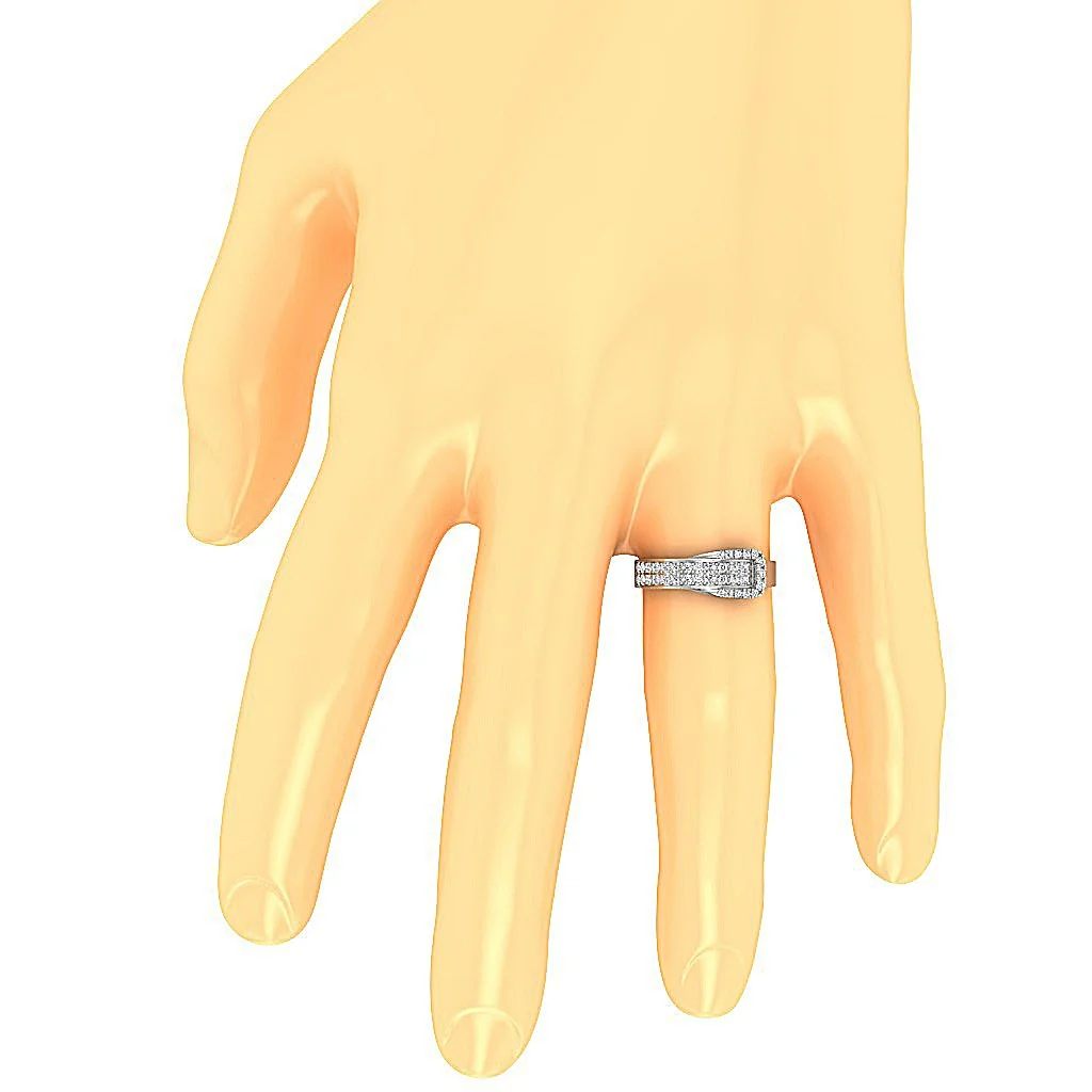 The Abraham Round Brilliant Cut Diamond 14k Solid Gold Engagement Wedding Ring 7.50 mm - Image 7