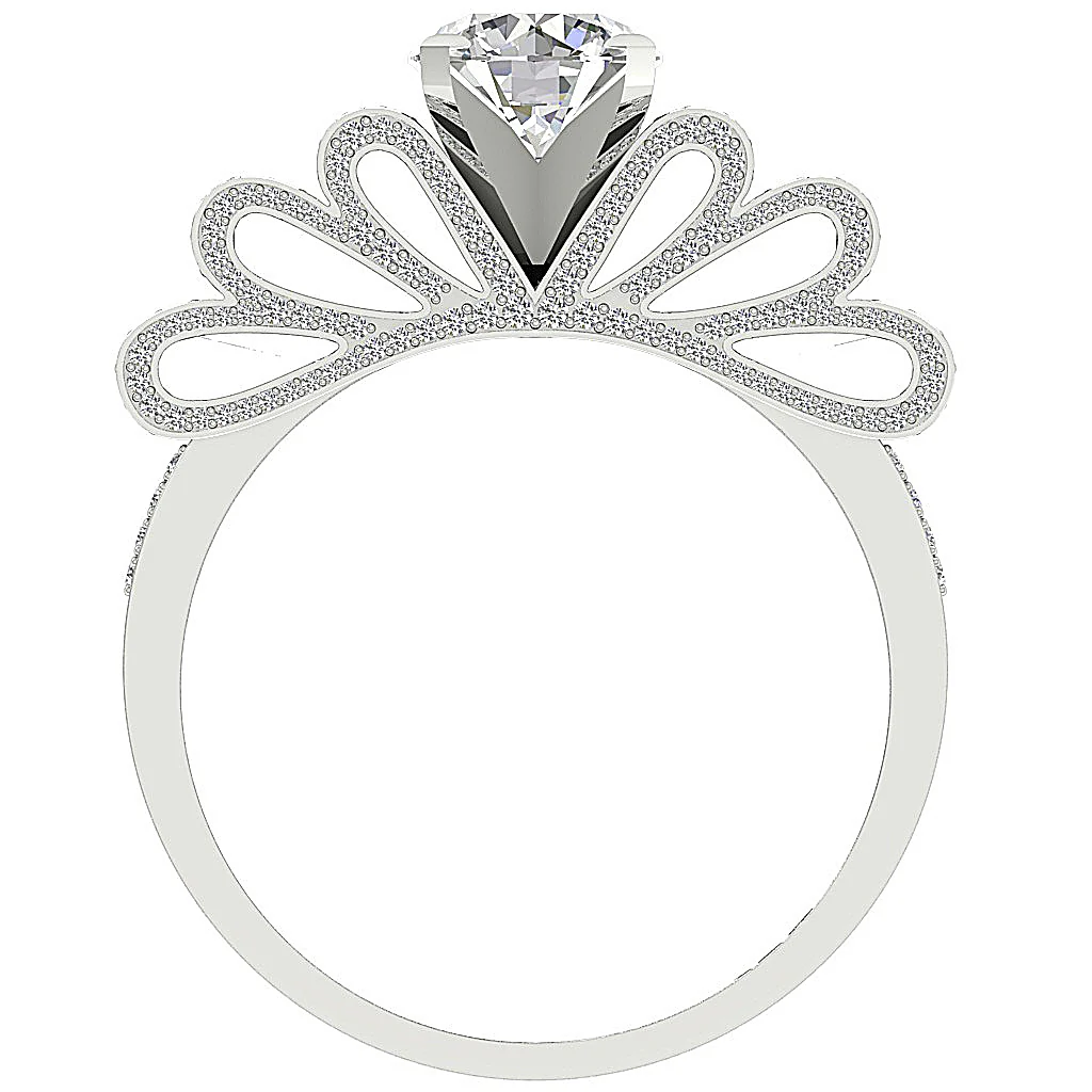 The Agustin Designer Engagement Wedding Ring Natural Diamond 14K Yellow Gold - Image 5