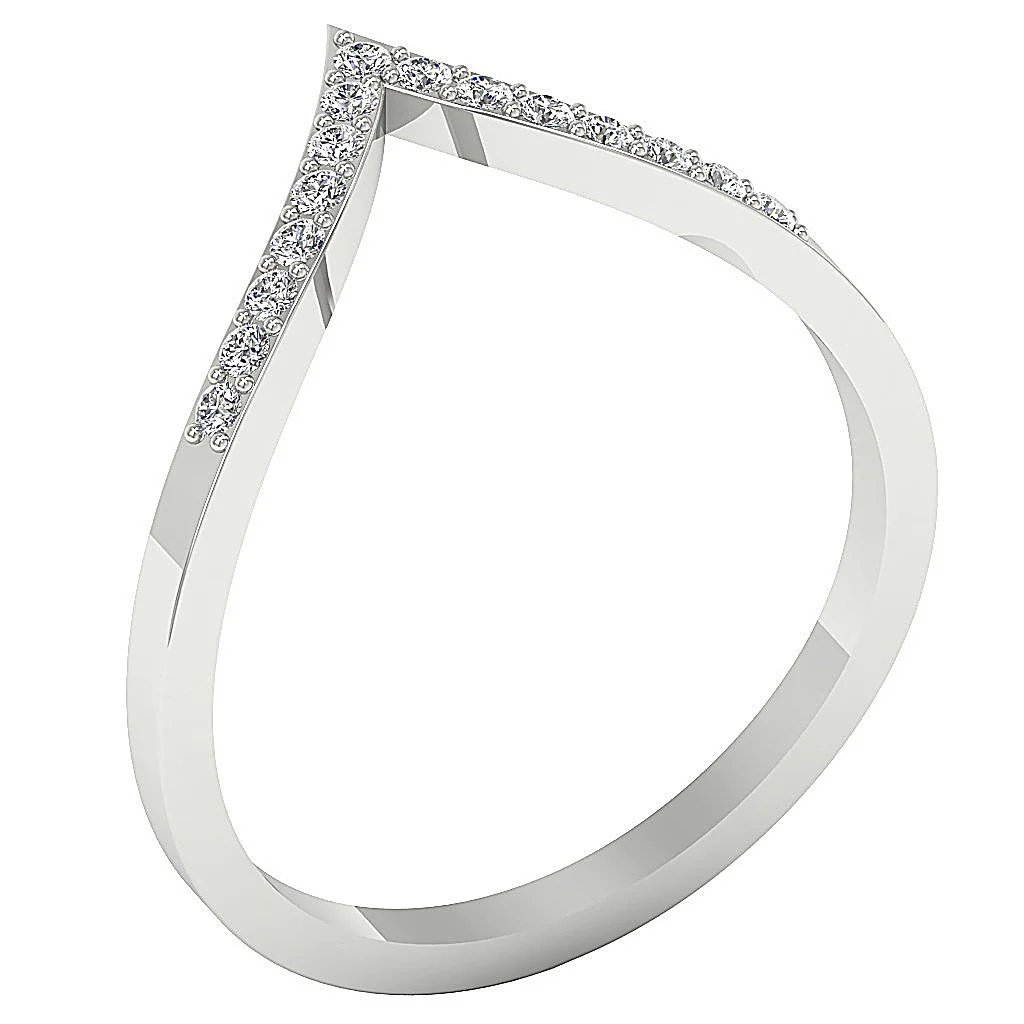 The Ainhoa Round Cut Diamond Wedding Ring For Women 14K Solid Gold 2.95 mm - Image 2