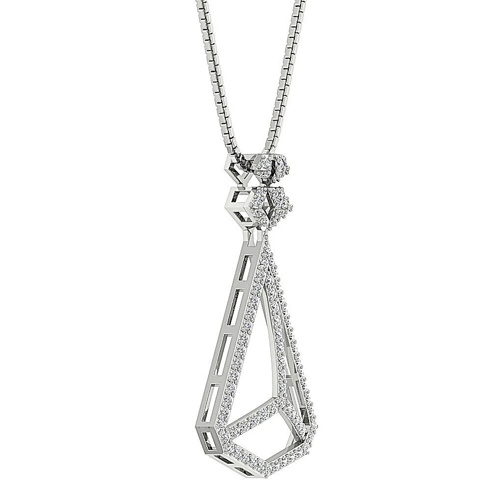 The Alan 14K Gold Natural Diamond Fashion Pendant For Women Prong Set - Image 6