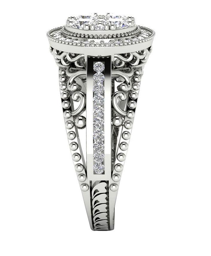 The Aldo Engagement Wedding Band Genuine Diamond Ring 14K Rose Gold 11.25 mm - Image 2
