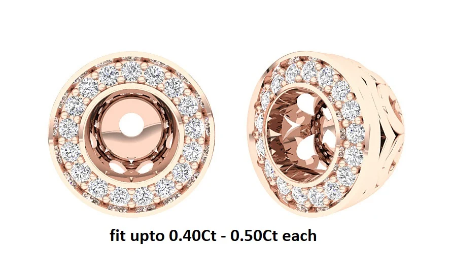 The Amelia Prong Set Natural Diamond Removable Jacket 14K Rose Gold