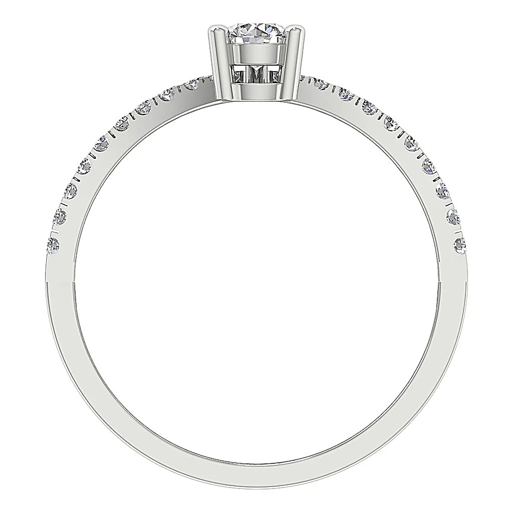 The Ander Elegant Forever Us Two Stone Round Diamond Solitaire Engagement Ring For Her - Image 5
