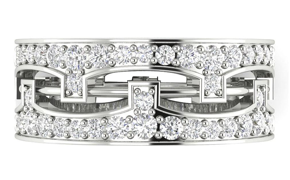The Anderson Excellent Eternity Anniversary Ring 14K Gold Natural Diamond Prong Set - Image 8