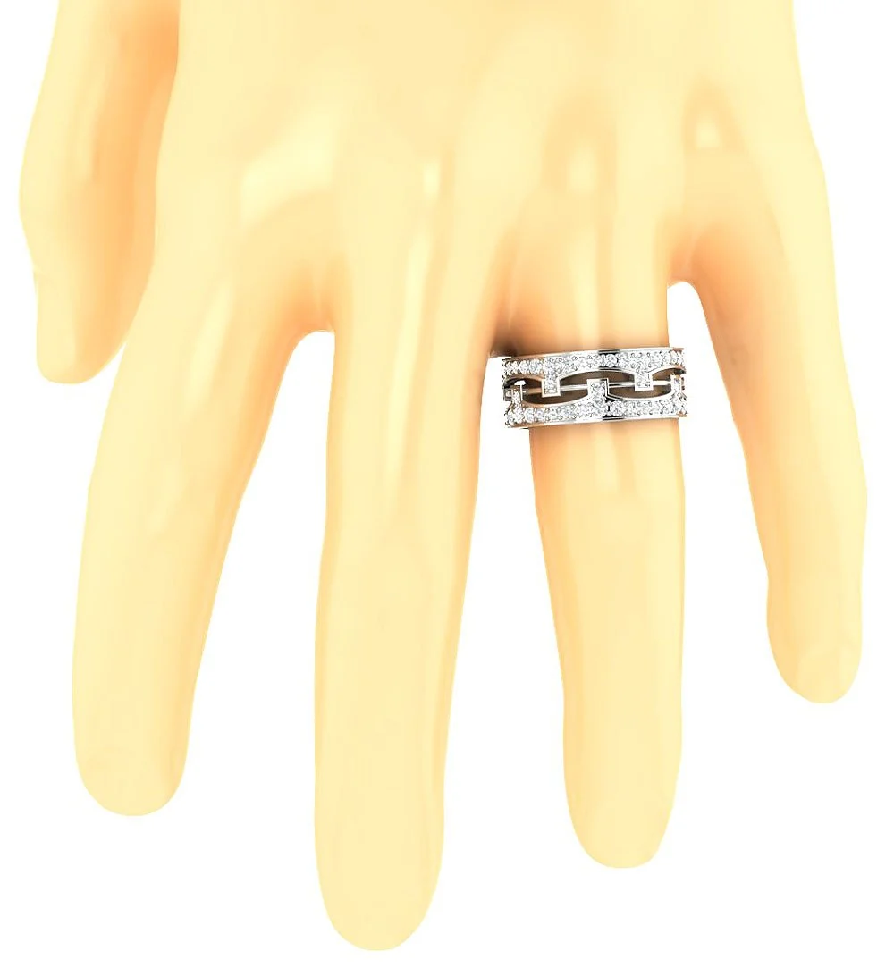 The Anderson Excellent Eternity Anniversary Ring 14K Gold Natural Diamond Prong Set - Image 9