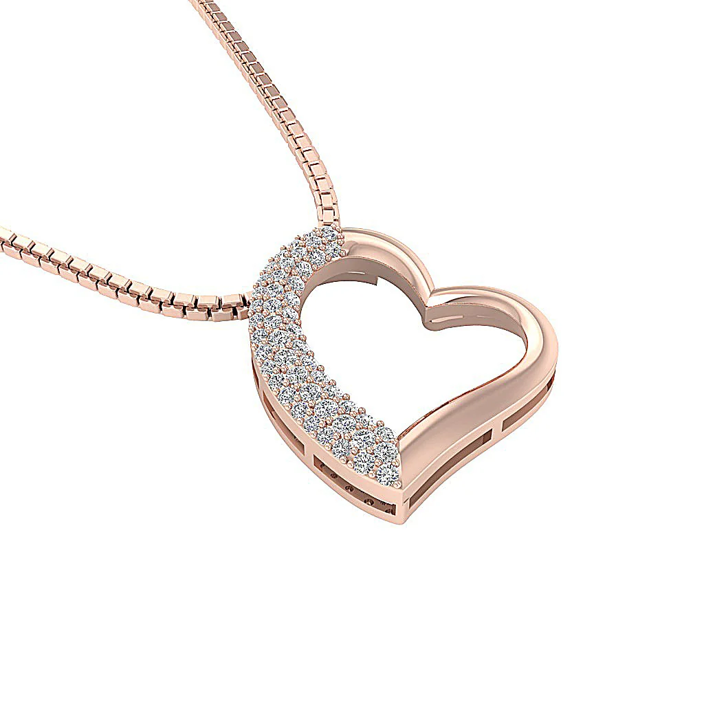 The Angelo Designer Heart Pendant White Gold Genuine Diamond Appraisal - Image 12