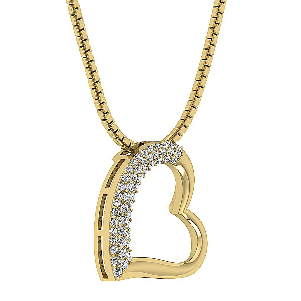 The Angelo Designer Heart Pendant White Gold Genuine Diamond Appraisal - Image 5
