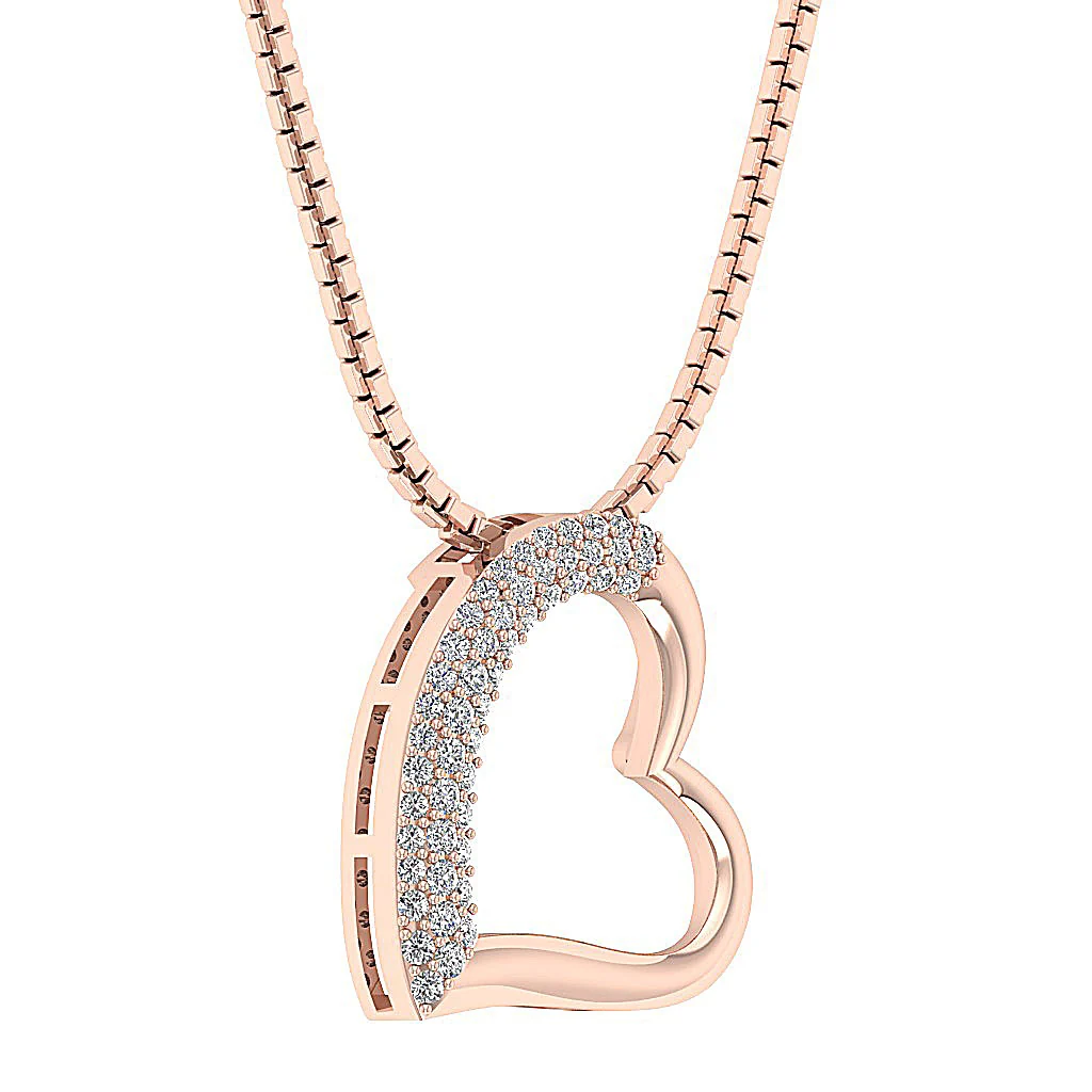 The Angelo Designer Heart Pendant White Gold Genuine Diamond Appraisal - Image 6