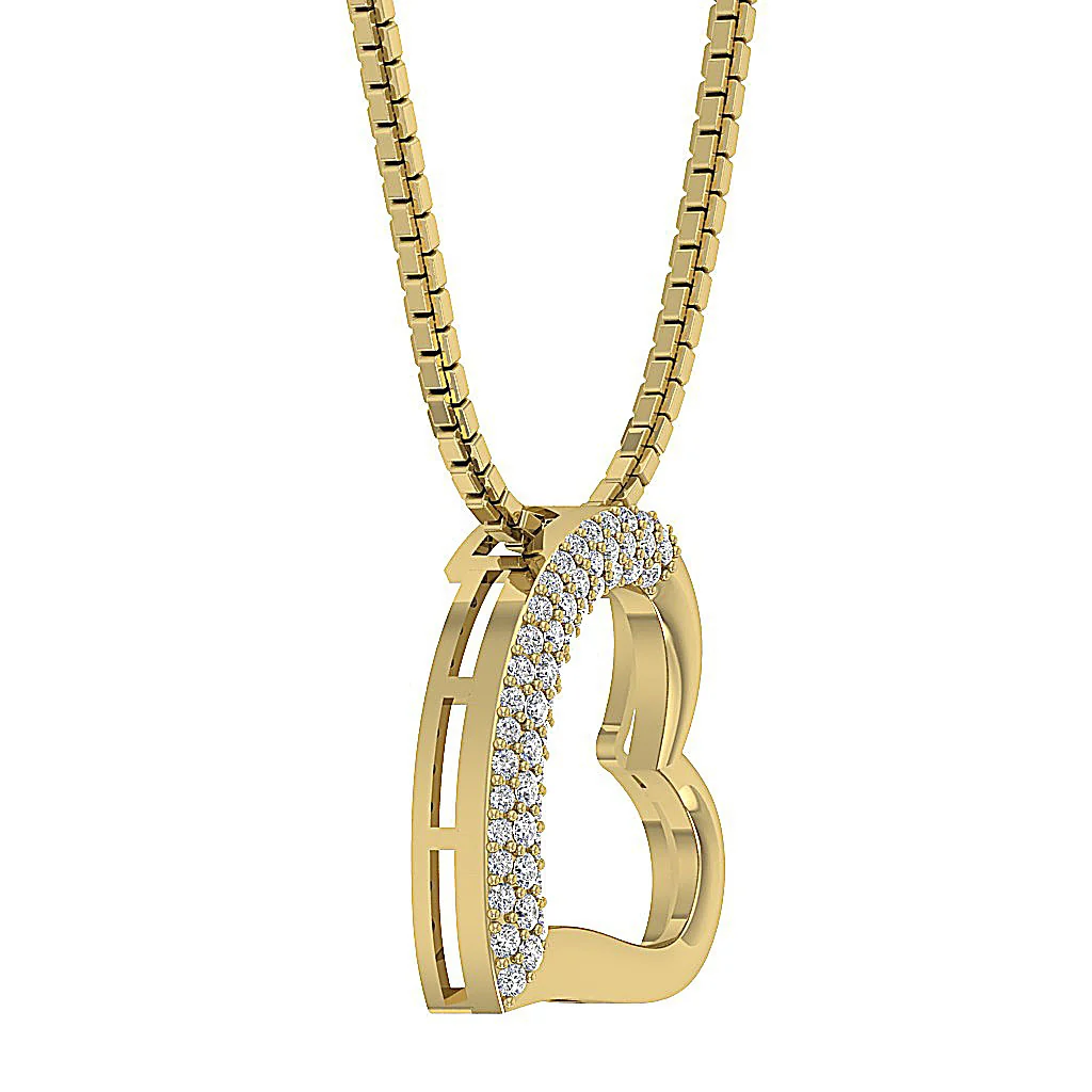 The Angelo Designer Heart Pendant White Gold Genuine Diamond Appraisal - Image 8