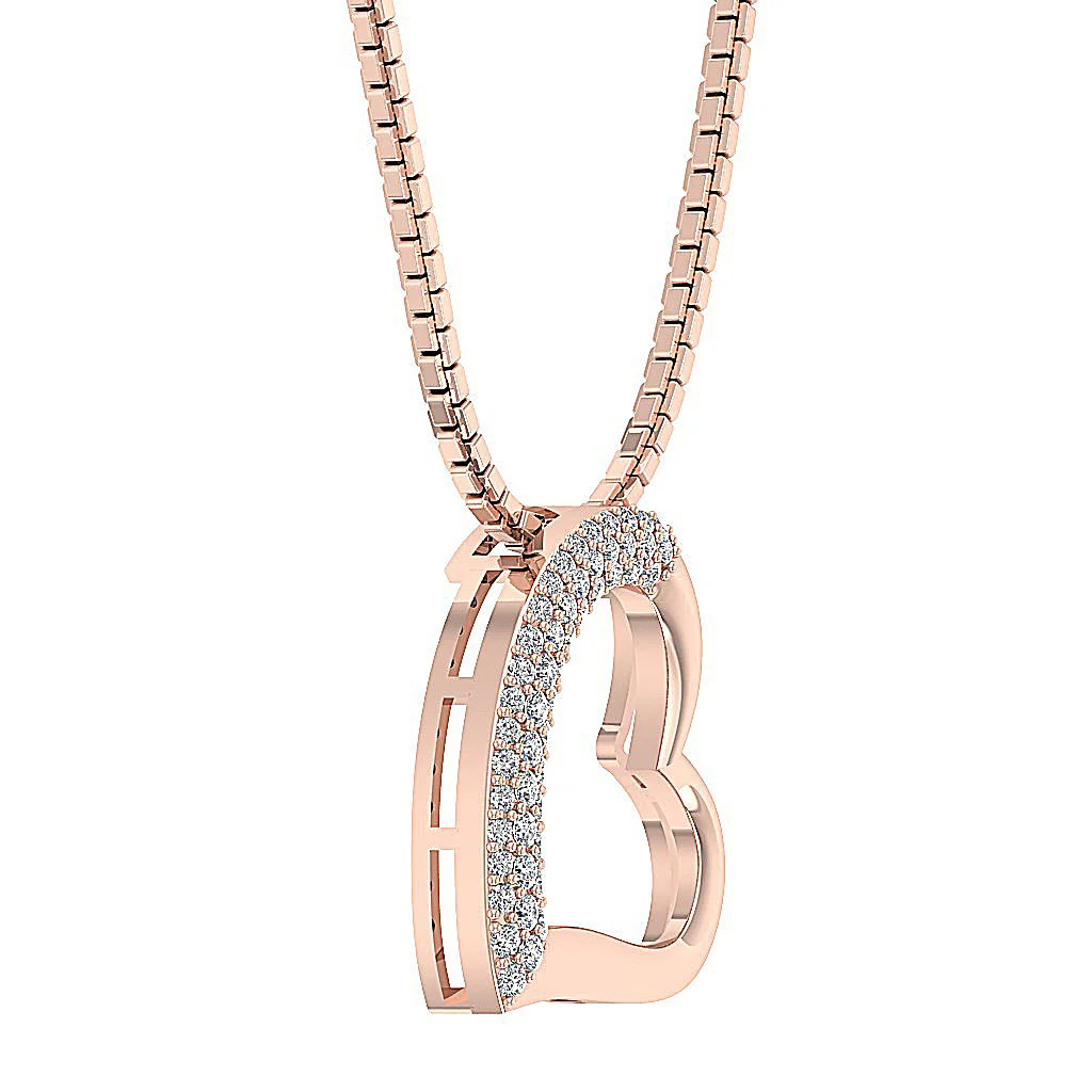 The Angelo Designer Heart Pendant White Gold Genuine Diamond Appraisal - Image 9