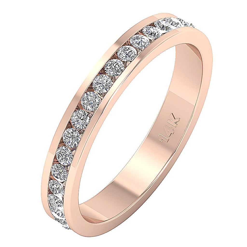 The Archie 14K White Gold Round Diamond Eternity Anniversary Ring For Women - Image 4