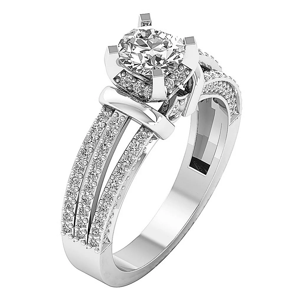 The Arturo Gorgeous Natural Diamond Solitaire Engagement Ring 14k Solid Gold - Image 3