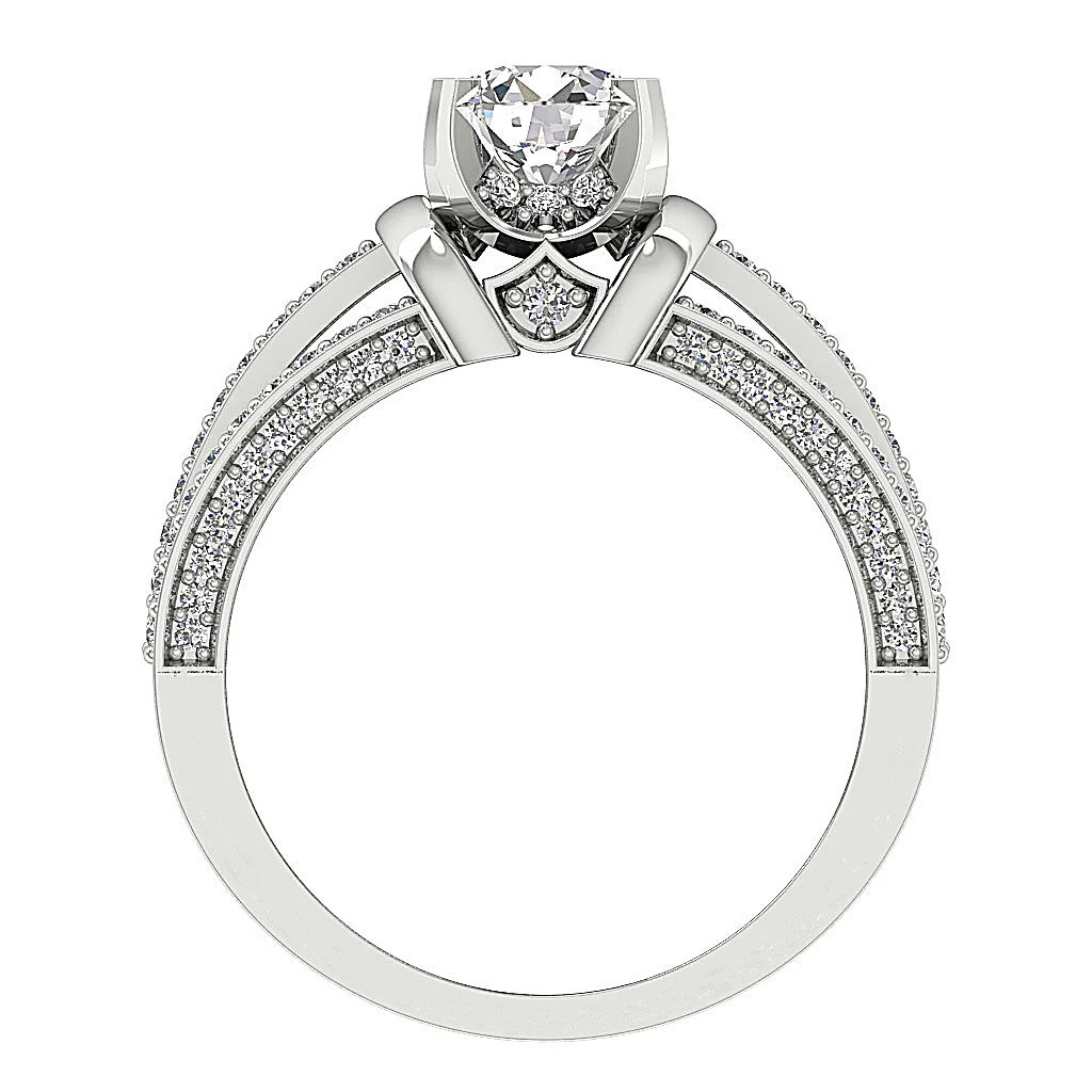 The Arturo Gorgeous Natural Diamond Solitaire Engagement Ring 14k Solid Gold - Image 5