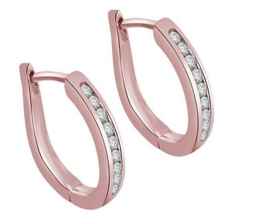 The Atticus Natural Round Diamond 14K Solid White Gold Hoop Earring - Image 6