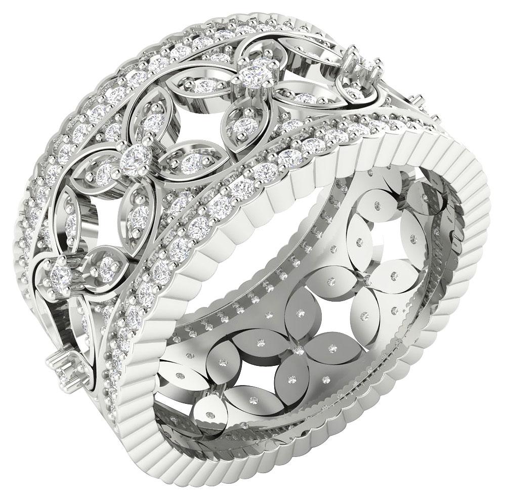 The Atticus Designer Full Eternity Natural Diamond Ring For Women Rose Gold - Image 2