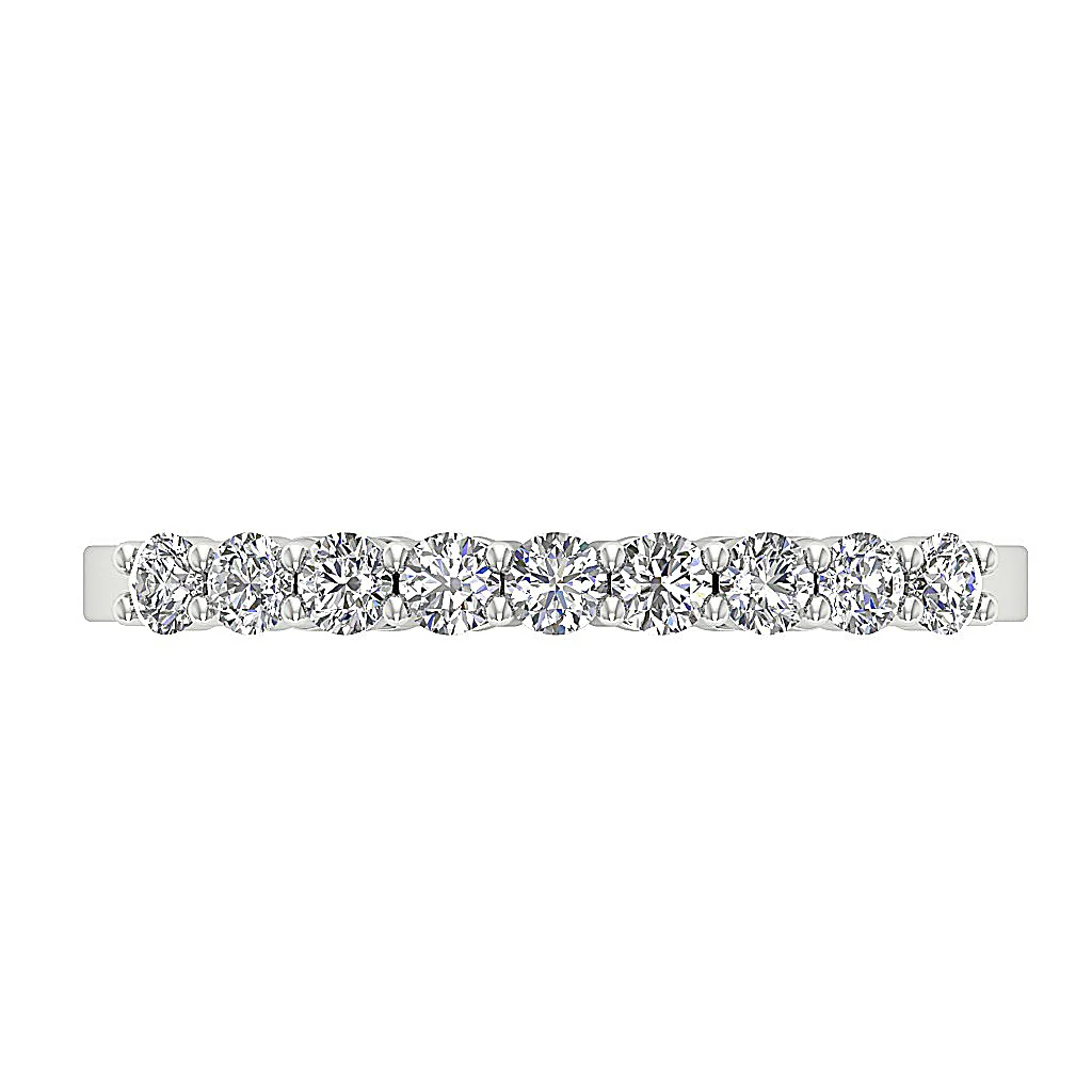 The Avah 14K White Yellow Rose Gold Natural Diamond Anniversary Ring - Image 3