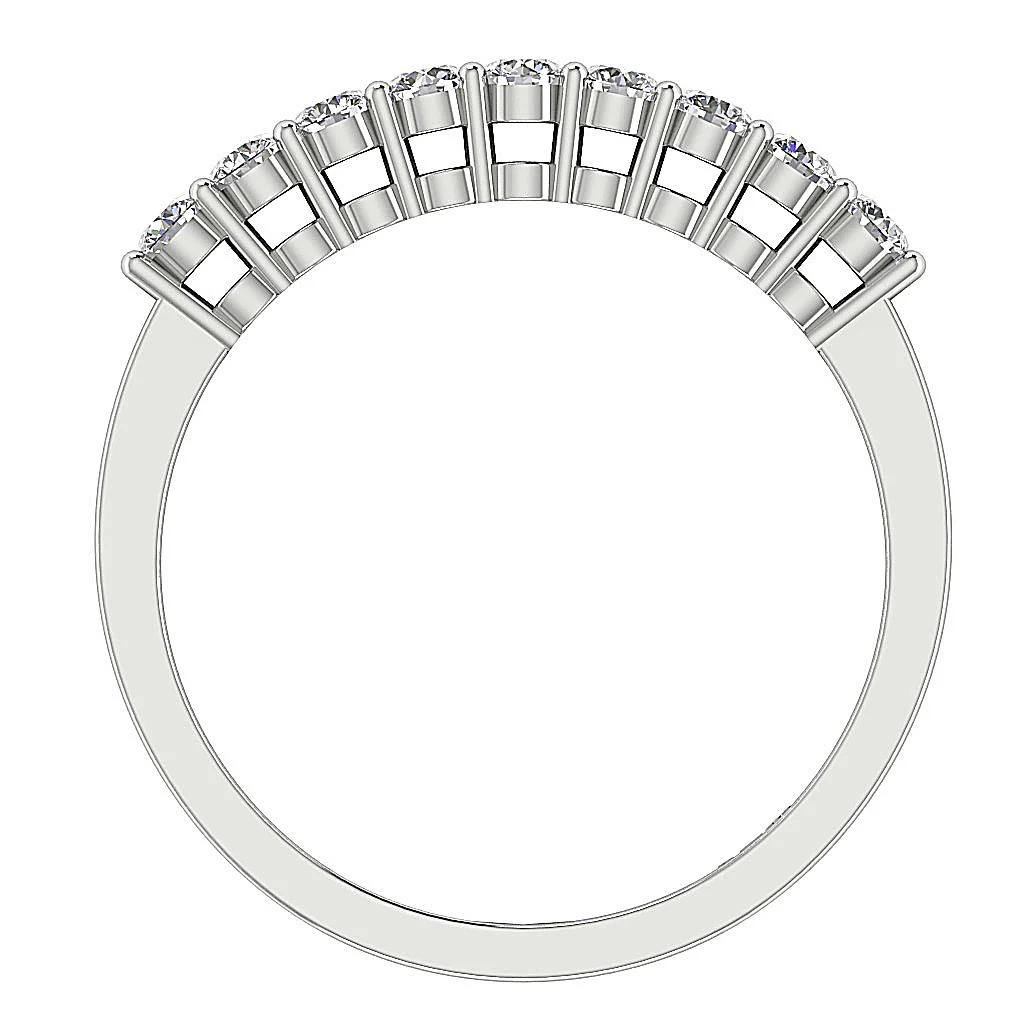 The Avah 14K White Yellow Rose Gold Natural Diamond Anniversary Ring - Image 4