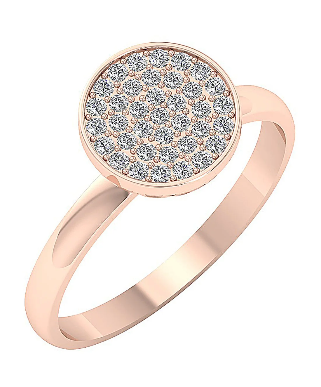 The Avery Simple Wedding Anniversary Round Brilliant Cut Diamond Ring White Gold - Image 3