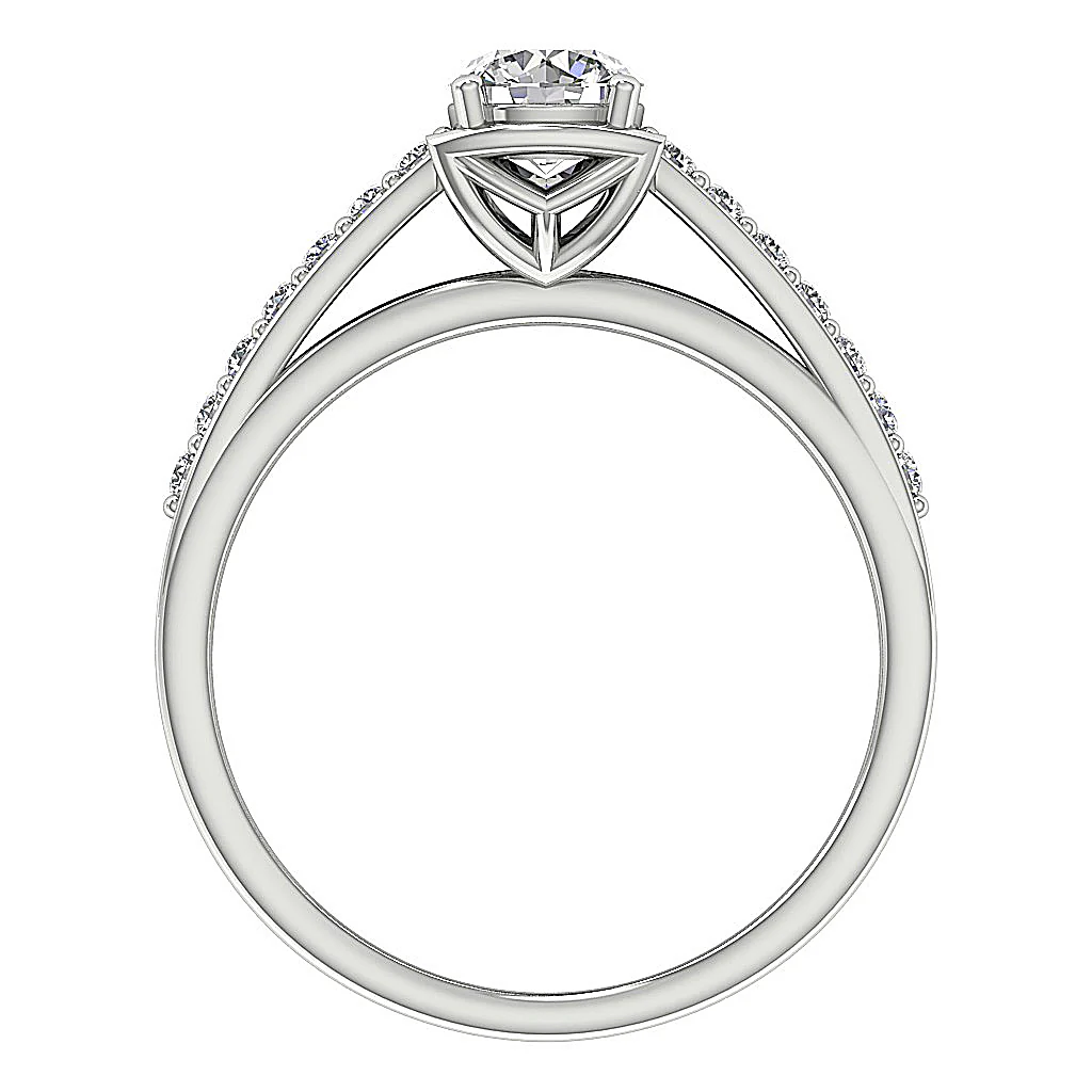 The Ayaan Unique Solitaire Engagement Ring 14k Solid Gold Genuine Diamond 5.60 mm - Image 5