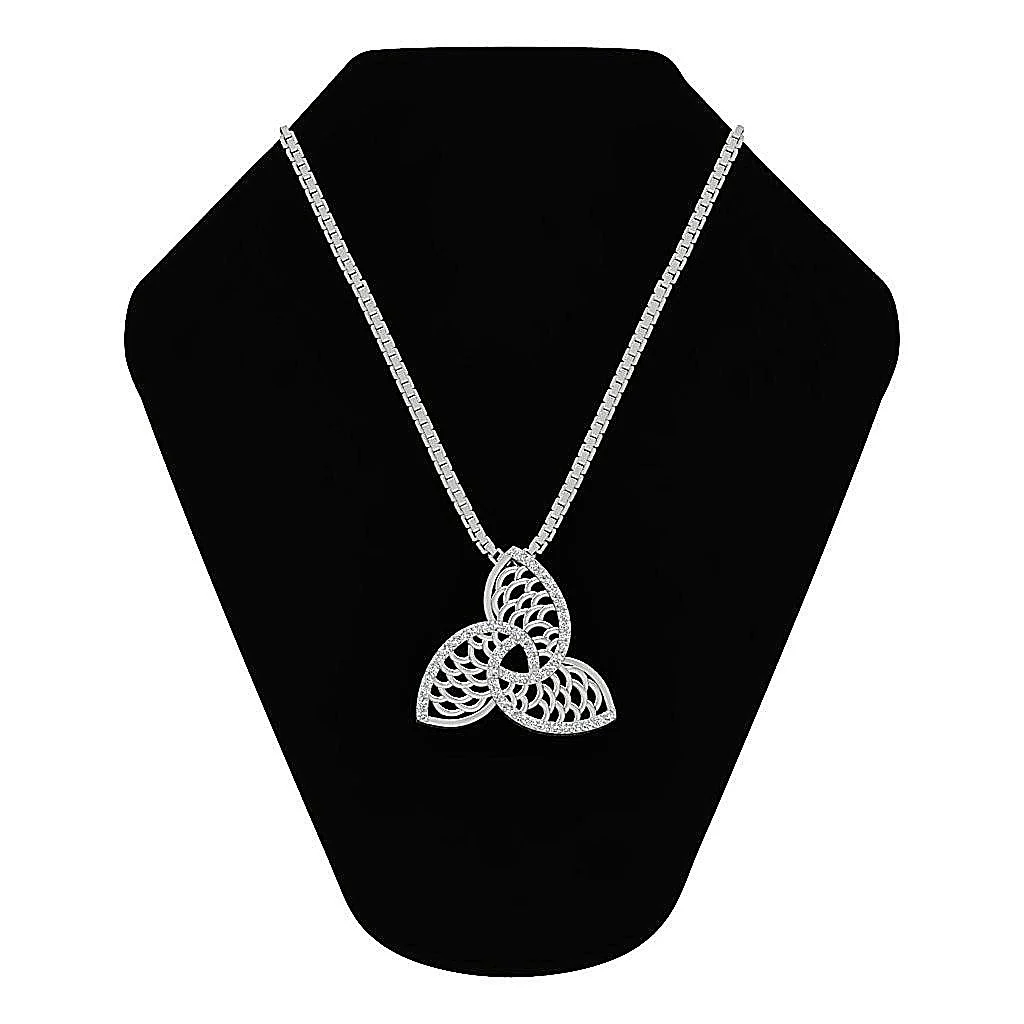 The Ayden Genuine Diamond Fashion Pendant Necklace White Yellow Rose Gold - Image 6