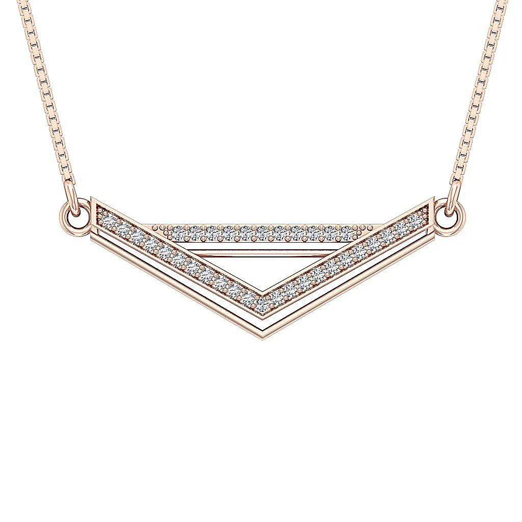 The Aziel Natural Diamond 14K Solid White Gold Fashion Pendant Necklace 30.00 MM - Image 4