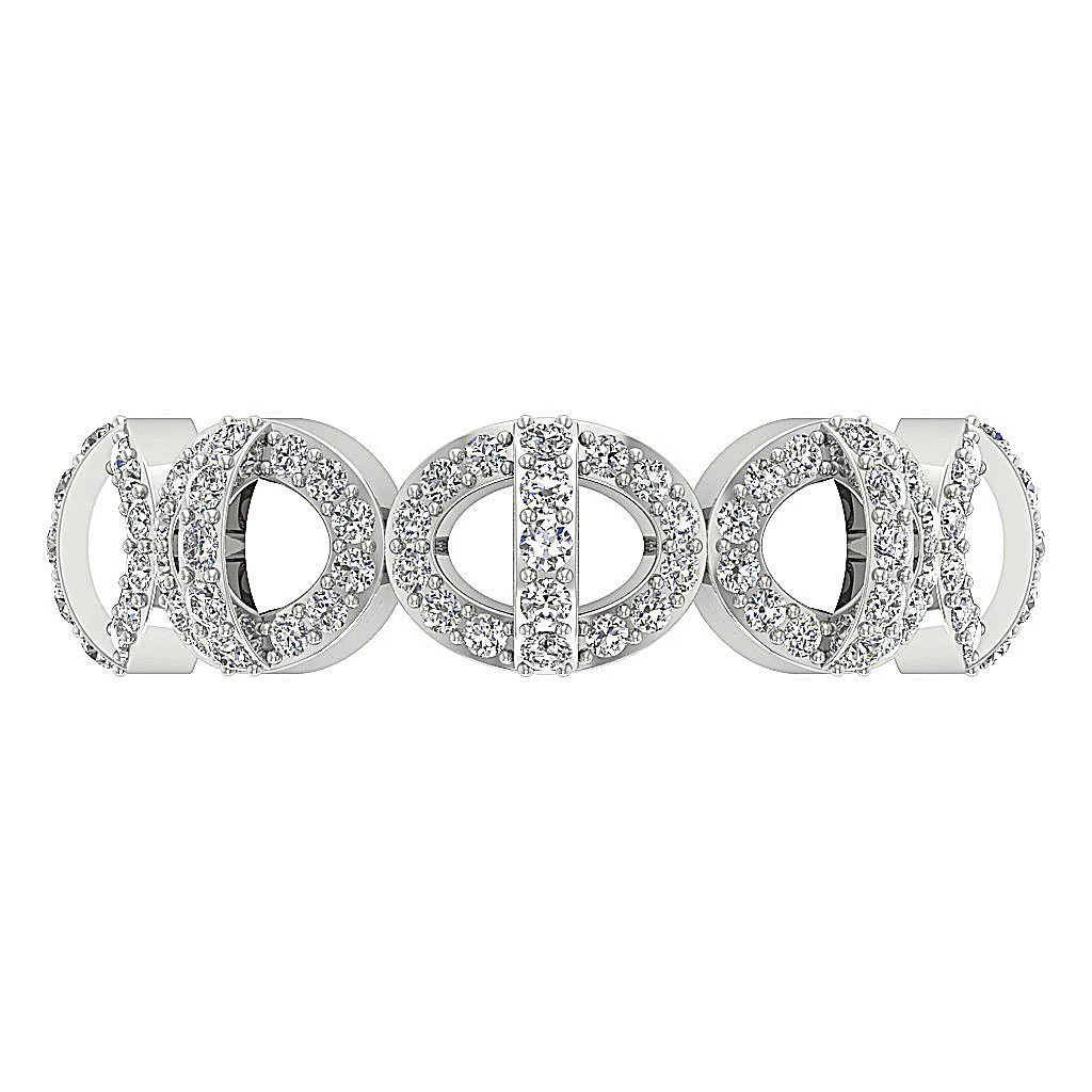 The Baylor Excellent Designe Natural Diamond White Gold Eternity Anniversary Ring - Image 5