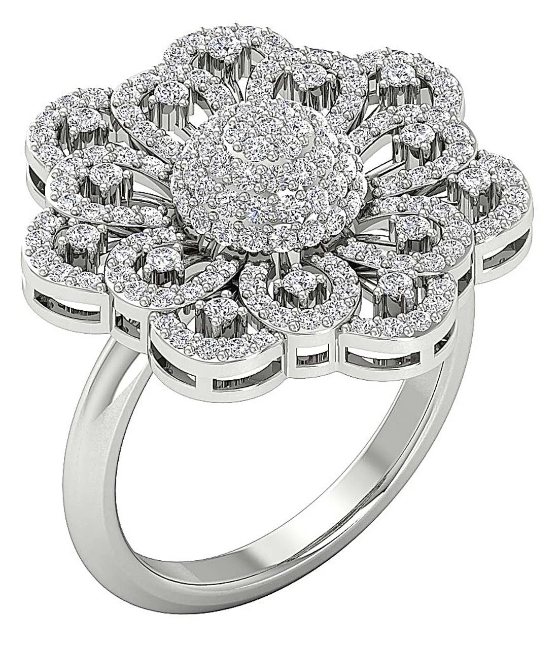 The Benson Classsic Right hand Natural Diamond Wedding Ring Band 14K Rose Gold 22.70 mm - Image 5
