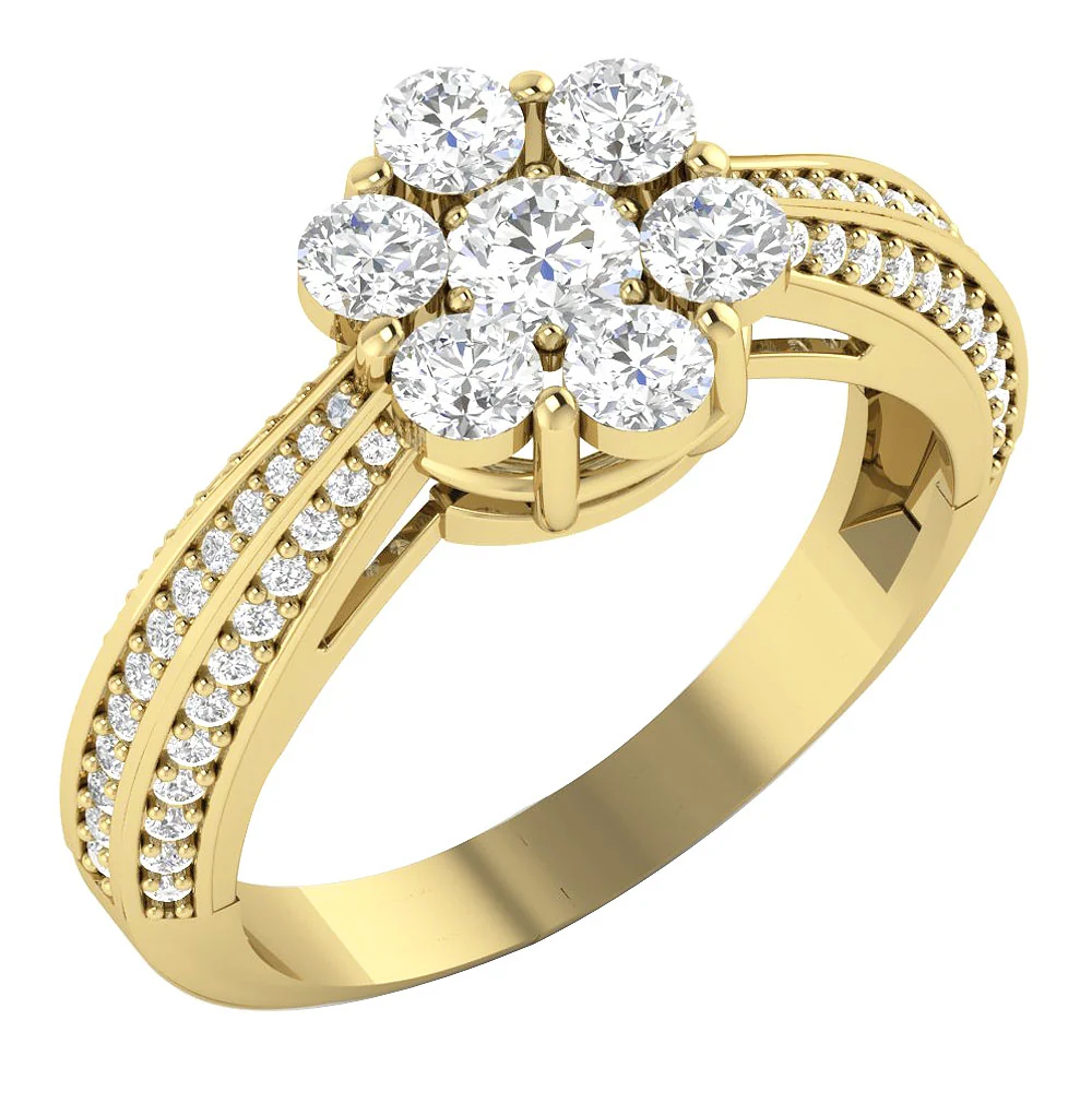 The Boston Gorgeous Solitaire Engagement Ring For Women 14k White Gold Round Diamond - Image 2
