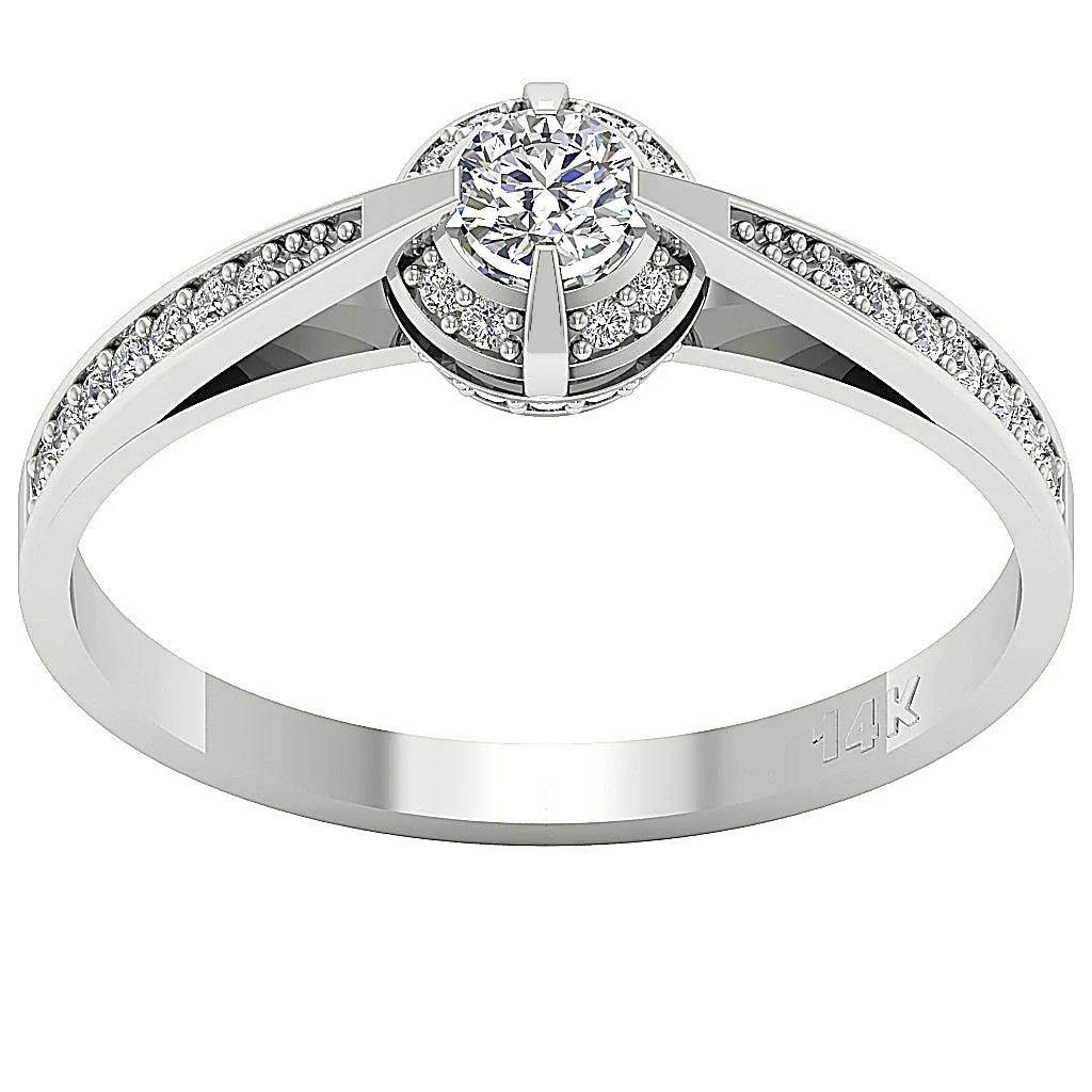 The Briar Gorgeous Natural Diamond 14k Yellow Gold Solitaire Engagement Ring For Her - Image 4