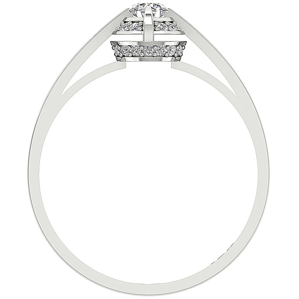 The Briar Gorgeous Natural Diamond 14k Yellow Gold Solitaire Engagement Ring For Her - Image 5