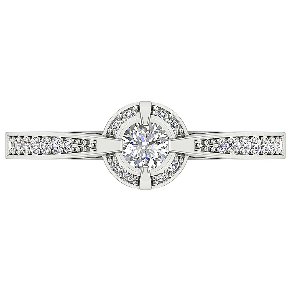 The Briar Gorgeous Natural Diamond 14k Yellow Gold Solitaire Engagement Ring For Her - Image 6