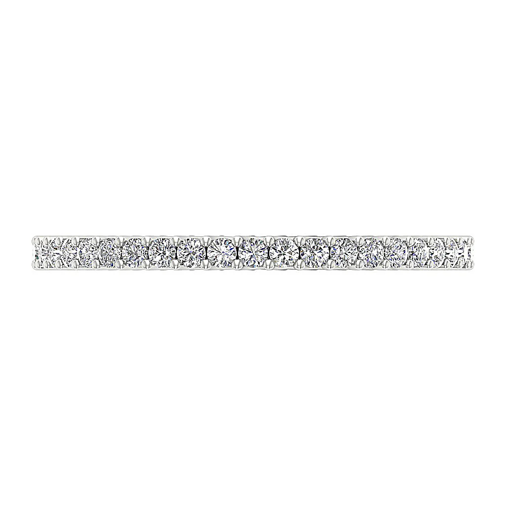 The Briggs Prong Set 0.75Ct Natural Diamond 14K Rose Gold Eternity Wedding Ring 1.90 mm - Image 5