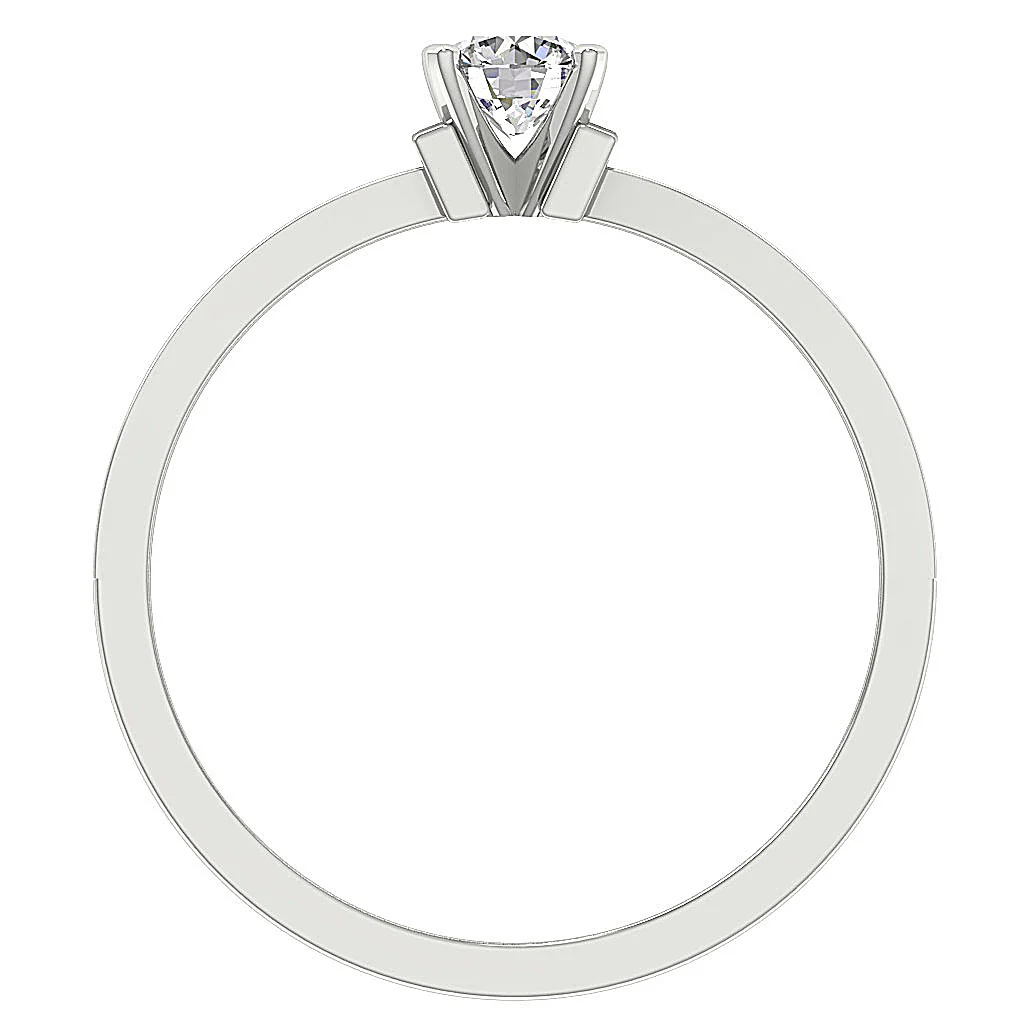 Luminous Solo: 0.35 CT G-SI1 Round Brilliant Diamond Solitaire | 14k/18k Gold - Image 5