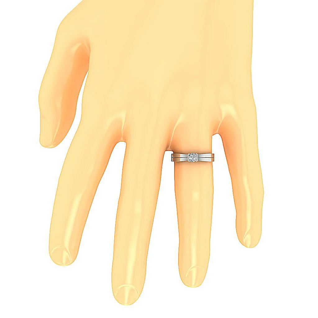 Luminous Solo: 0.35 CT G-SI1 Round Brilliant Diamond Solitaire | 14k/18k Gold - Image 7