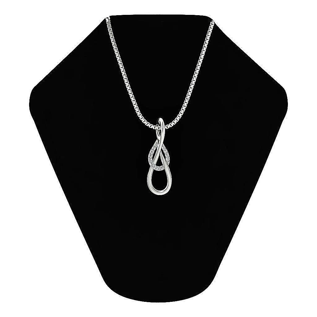 The Chase Genuine Round Diamond 14k Yellow Gold Knot Fashion Pendant Prong Set - Image 6