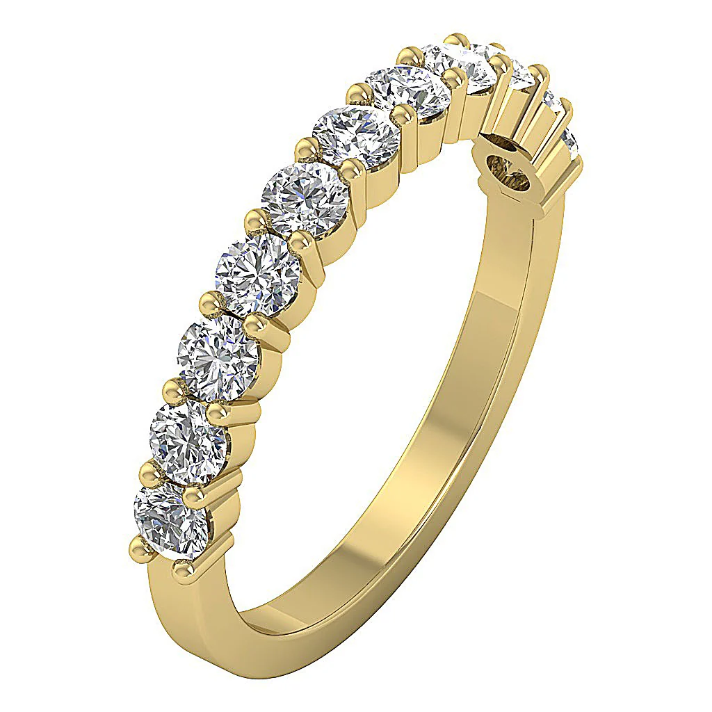 The Cielo Round Brilliant Cut Diamond 14K Yellow Gold Engagement Ring