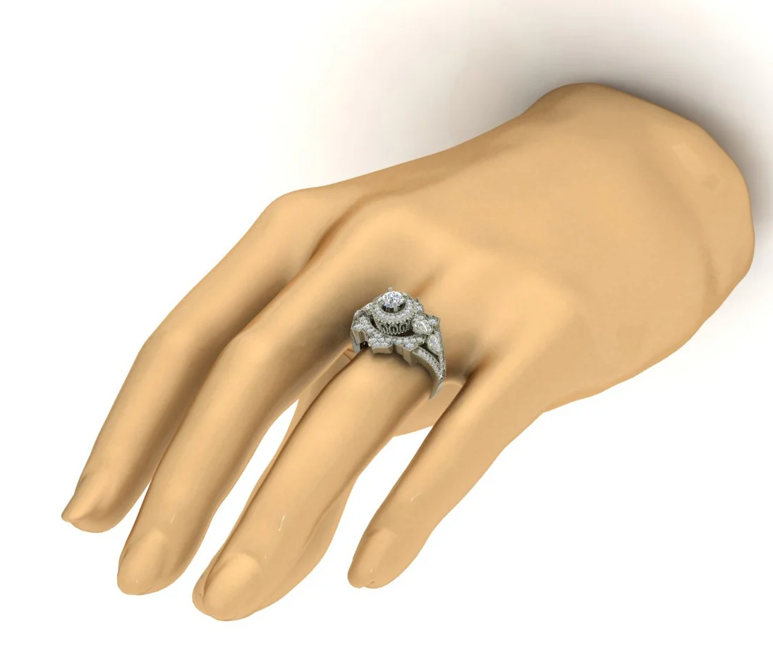The Clark Gorgeous Round Diamond Rose Gold Solitaire Wedding Ring 17.90 mm - Image 10