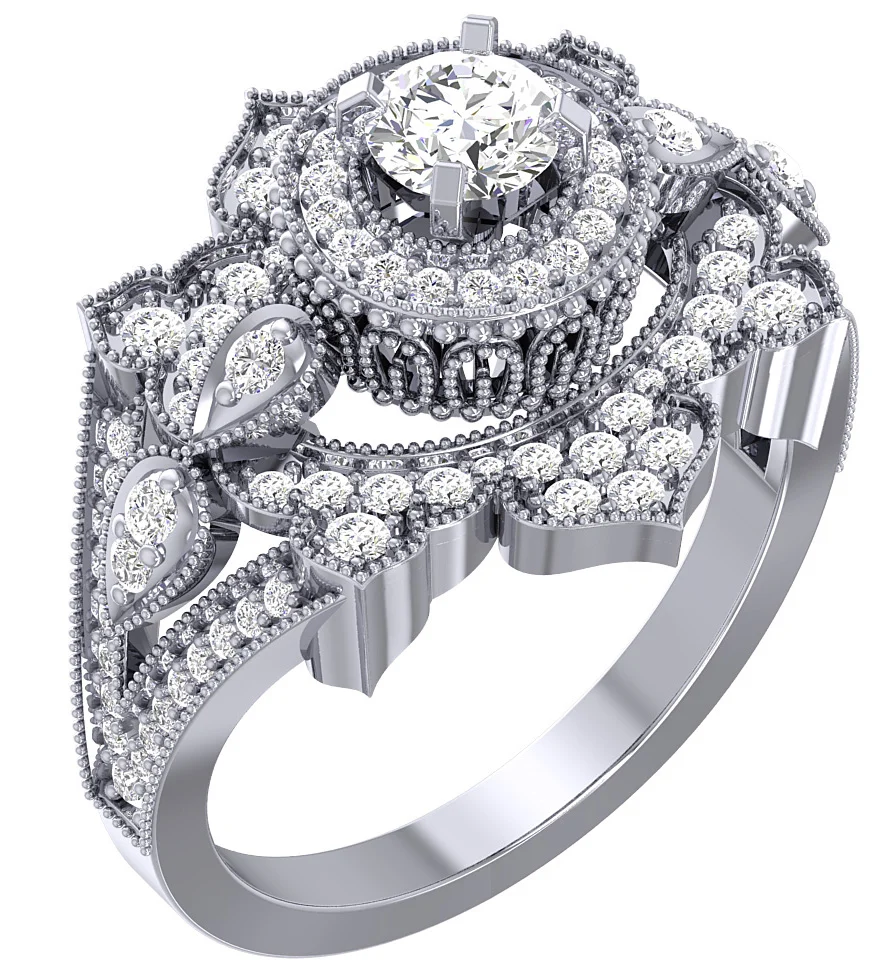 The Clark Gorgeous Round Diamond Rose Gold Solitaire Wedding Ring 17.90 mm - Image 2