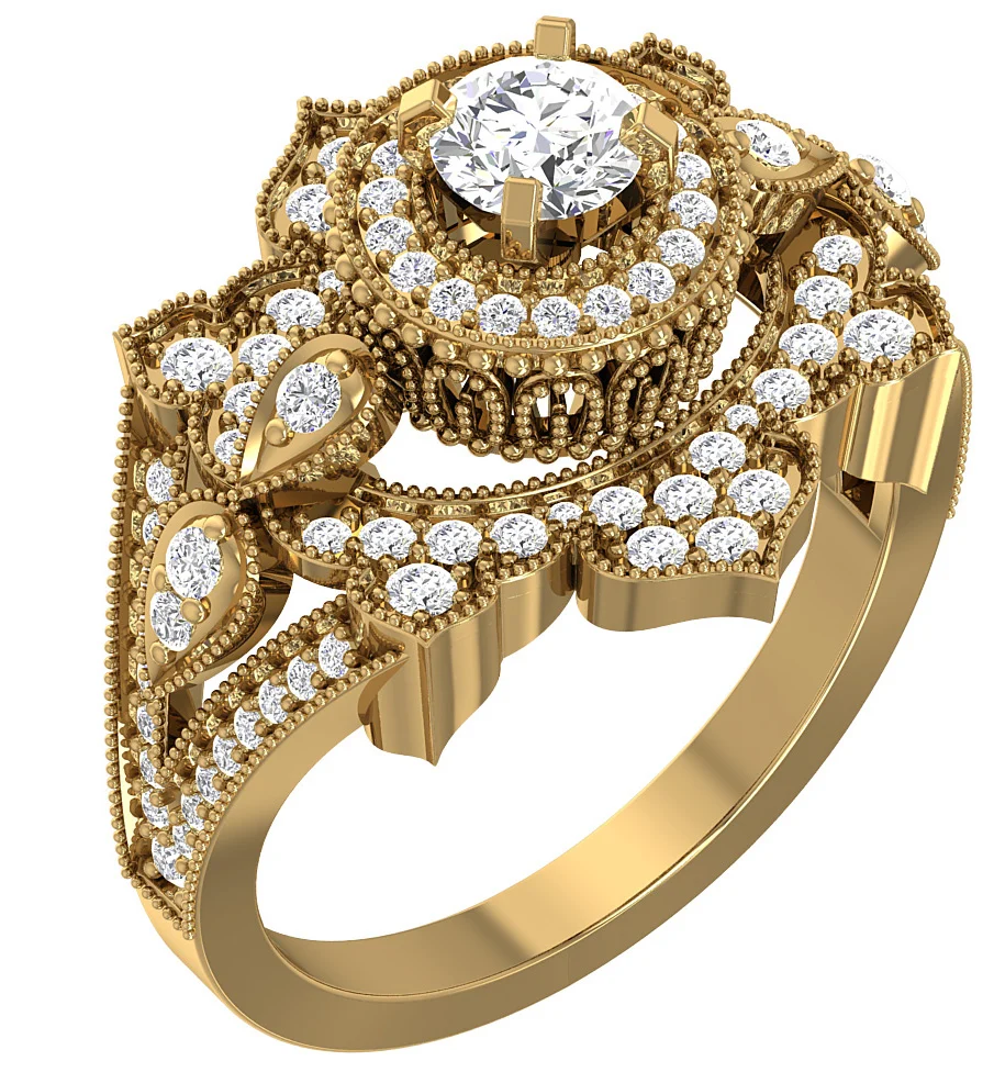 The Clark Gorgeous Round Diamond Rose Gold Solitaire Wedding Ring 17.90 mm - Image 3