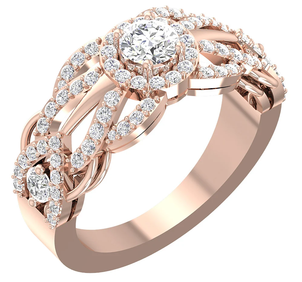 The Colter Natural Diamond Prong Set 14k Yellow Gold Solitaire Anniversary Ring - Image 3