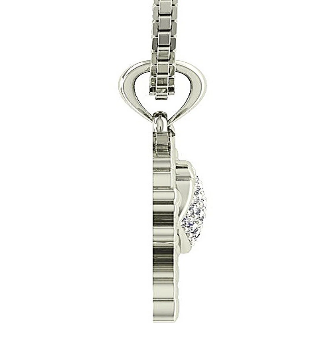 The Crew Prong Set Natural Diamond Cancer Zodiac Sign Fashion Pendant White Gold - Image 4