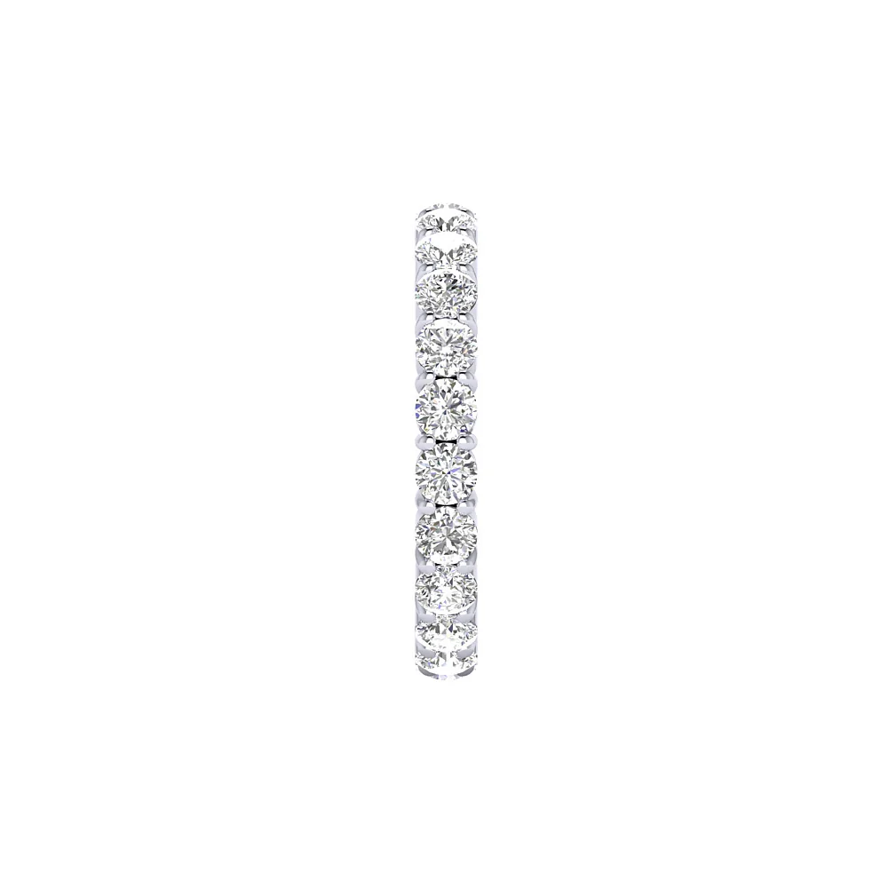 The Dakota Classic Full Eternity Ring Rose Gold 2 Carat Natural Diamond Prong Set - Image 6