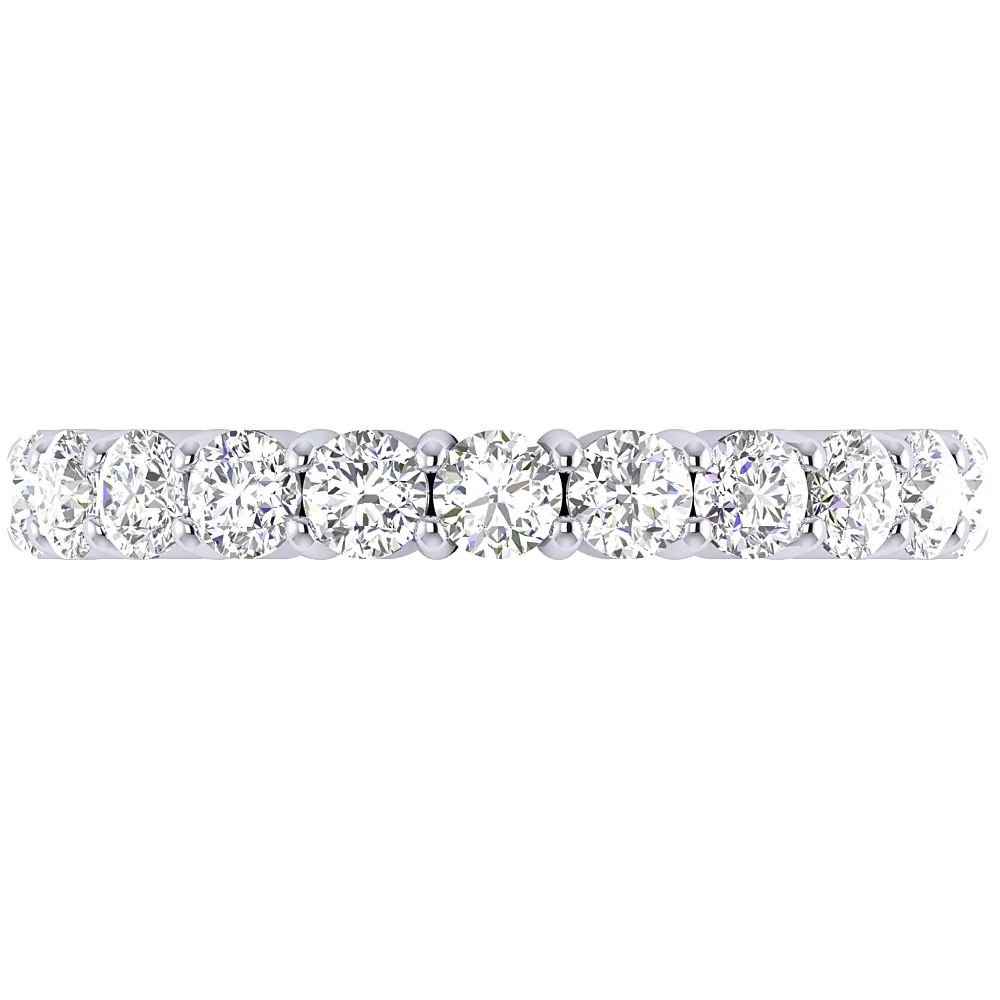 The Dakota Classic Full Eternity Ring Rose Gold 2 Carat Natural Diamond Prong Set - Image 7