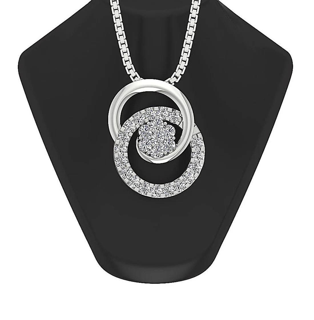 The Dallas Fancy Natural Diamond Fashion Pendant 14K Rose Gold Prong Set - Image 6
