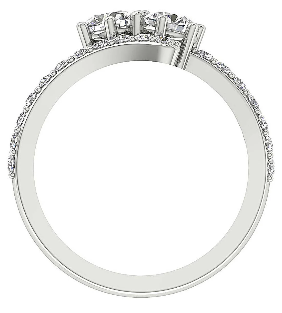 The Danny Genuine Diamond Forever Us Solitaire Diamond Feminine Ring For Her - Image 4
